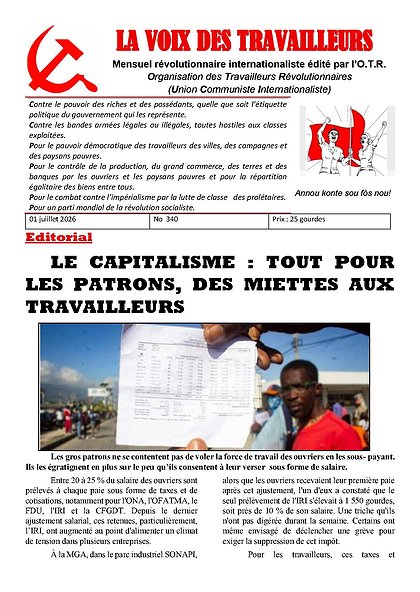 La voix des travailleurs 340